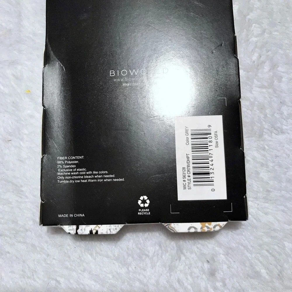 Bioworld Harry Potter New with Packaging 1 Pair Crew Men's Socks Size 8-12